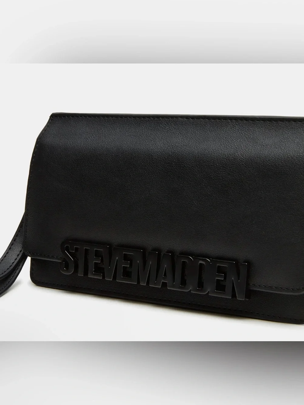 Steve Madden Cabby Black Men’s Wristlet with gun metal hardware Clutch NWOT